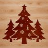 A simple illustration of a Christmas tree, perfect for digital designs and crafts.