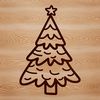 Christmas Decorations Vector Art A festive Christmas tree illustration with ornaments and lights in a vector format.