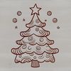 Holiday Decorations Vector Design A detailed vector illustration of a traditional Christmas tree with ornaments and lights.