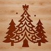 An SVG design featuring a minimalist Christmas tree silhouette for commercial or personal use projects.