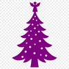 An elegant vector design featuring a minimalist Christmas tree silhouette with festive details.