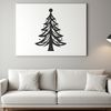 Illustrative Christmas tree graphic in vector format.