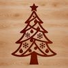 A simple Christmas tree illustration in vector format.