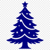 A digital representation of a Christmas tree in vector format.