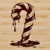 Striped Candy Canes Icon An SVG image of striped red and white candy canes often used in holiday decorations.