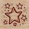 A stylized star symbol used for various purposes including Christmas decorations and vector designs.