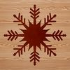 Stylish Snowflake SVG Graphic Art Vector illustration of a stylized snowflake, perfect for use in graphic designs and crafts.