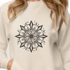 Beautiful Hand-Drawn Snowflake Clip Art A delicate snowflake design created as a vector image for crafting and digital use.