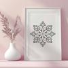 Creative Snowflake In PDF And PNG