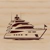 Sailboat on the calm sea SVG illustration of a sailboat on calm waters