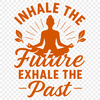 A minimalist yoga quote illustration designed as a vector graphic.