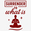 Yoga Motivation Vector Graphic A motivational quote about yoga, designed as a vector graphic for easy customization.