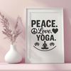Mindful Motivation SVG Illustration Illustration of inspirational yoga quote in bold sans-serif font.