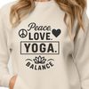 Beautiful Yoga Quote Design A digital illustration of inspirational yoga quotes in a clean and modern design.