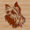Cute Yorkshire Terrier Vector Image Illustration of a Yorkshire terrier's facial features and body in a vector format.