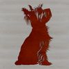 Yorkie Clipart Free Download SVG Image A sitting dog breed, the Yorkshire terrier, illustrated as a vector image.