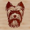 A digital illustration of a small dog breed with a distinctive head shape and short coat.