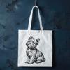 Free Sitting Yorkshire Terrier Digital Drawing