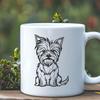 Yorkshire Terrier Artwork In DXF File Format For Free Download