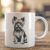 Artistic Yorkshire Terrier Vector Craft File