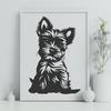 Stunning Yorkshire Terrier - Cricut DXF