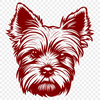 Artistic Yorkshire Terrier In SVG For Free Download