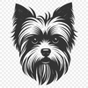 Free Beautiful Yorkshire Terrier Digital Artwork