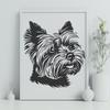 Creative Yorkshire Terrier PDF - For Laser Cutter Project