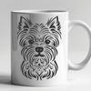 Ornate Yorkshire Terrier In PDF And PNG