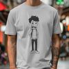 Free Vector Boy Character Design A single boy character designed as a vector graphic.