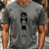 Free SVG Clipart Girl Design A vector graphic representation of a female figure designed with precision for cutting machines.